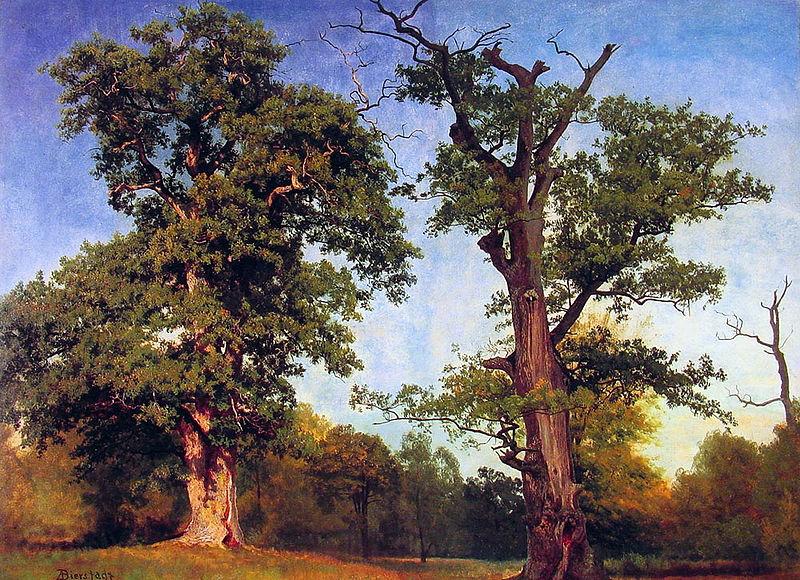 Albert Bierstadt Pioneers_of_the_Woods Germany oil painting art